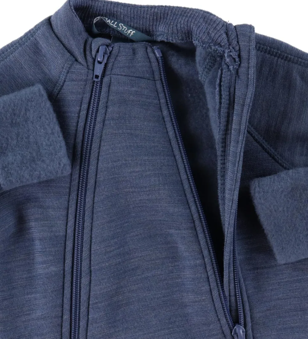 Børn Smallstuff Køredragter>Køredragt m. Lynlåse - Uld - Demin Melange