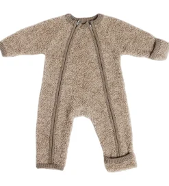 Børn Smallstuff Køredragter|Uld|Køredragt m. Lynlås - Uld - Natur Melange