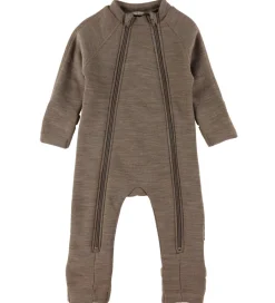 Børn Smallstuff Køredragter>Køredragt m. Lynlåse - Uld - Nature