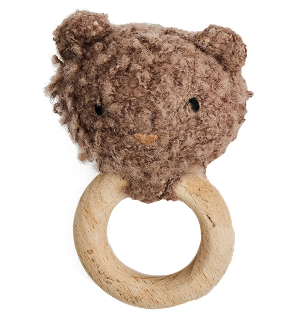 Smallstuff Gribelegetøj|Rangle - Bear - Uld - Rose Brown