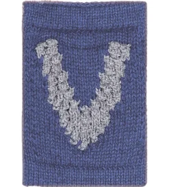 Smallstuff Flagranker|Strikket Bogstav - V - Blå Alfabet