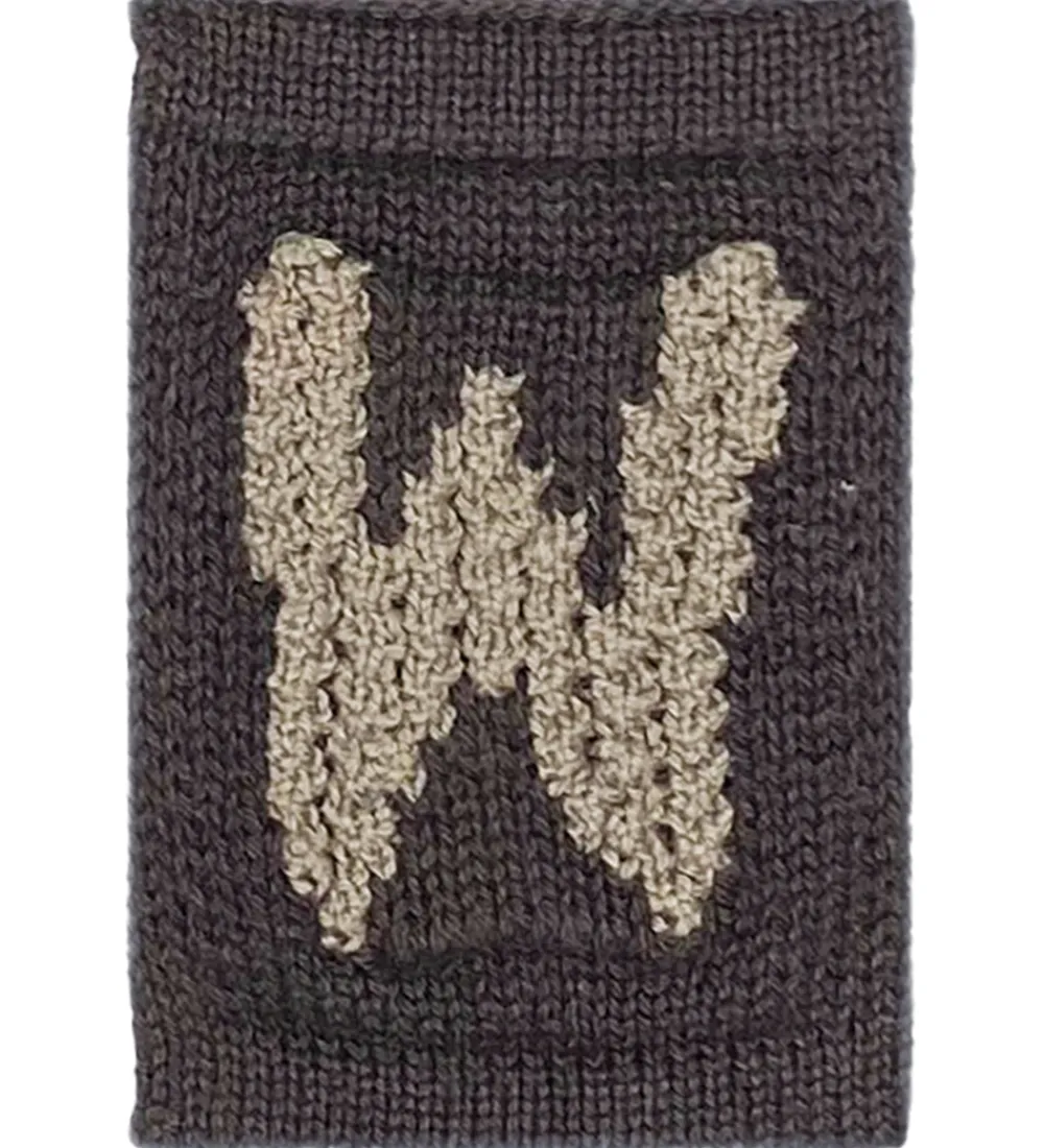 Smallstuff Flagranker|Strikket Bogstav - W - Natur Alfabet