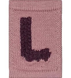 Smallstuff Flagranker|Strikket Bogstav - L - Rosa Alfabet