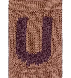 Smallstuff Flagranker|Strikket Bogstav - U - Rosa Alfabet