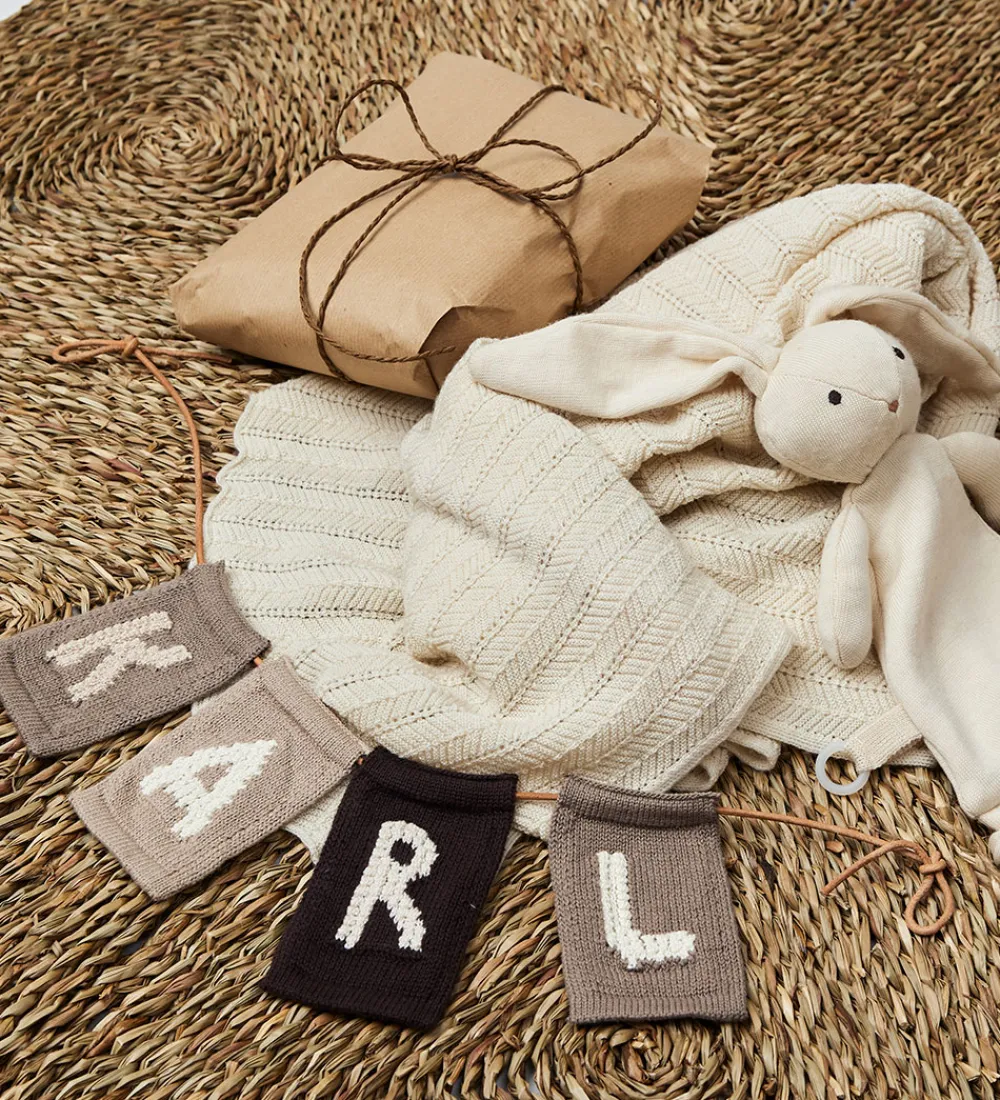 Smallstuff Flagranker|Strikket Bogstav - R - Natur Alfabet