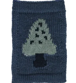 Smallstuff Flagranker|Strikket Flag - Svamp - Blå Motiv