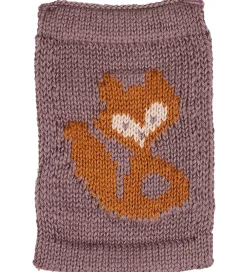 Smallstuff Flagranker|Strikket Flag - Ræv - Rosa Motiv