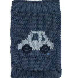 Smallstuff Flagranker|Strikket Flag - Bil - Blå Motiv