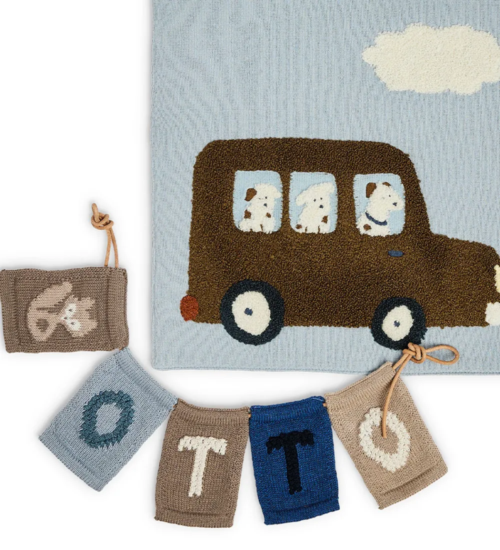 Smallstuff Flagranker|Strikket Flag - Ræv - Natur Motiv