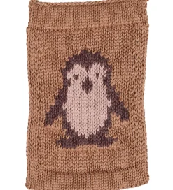 Smallstuff Flagranker|Strikket Flag - Pingvin - Rosa Motiv