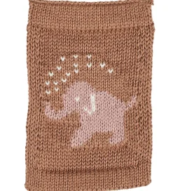 Smallstuff Flagranker|Strikket Flag - Elefant - Rosa Motiv