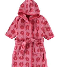 Børn Småfolk Badekåber|Badekåbe - Sea Pink m. Æbler