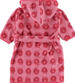 Børn Småfolk Badekåber|Badekåbe - Sea Pink m. Æbler