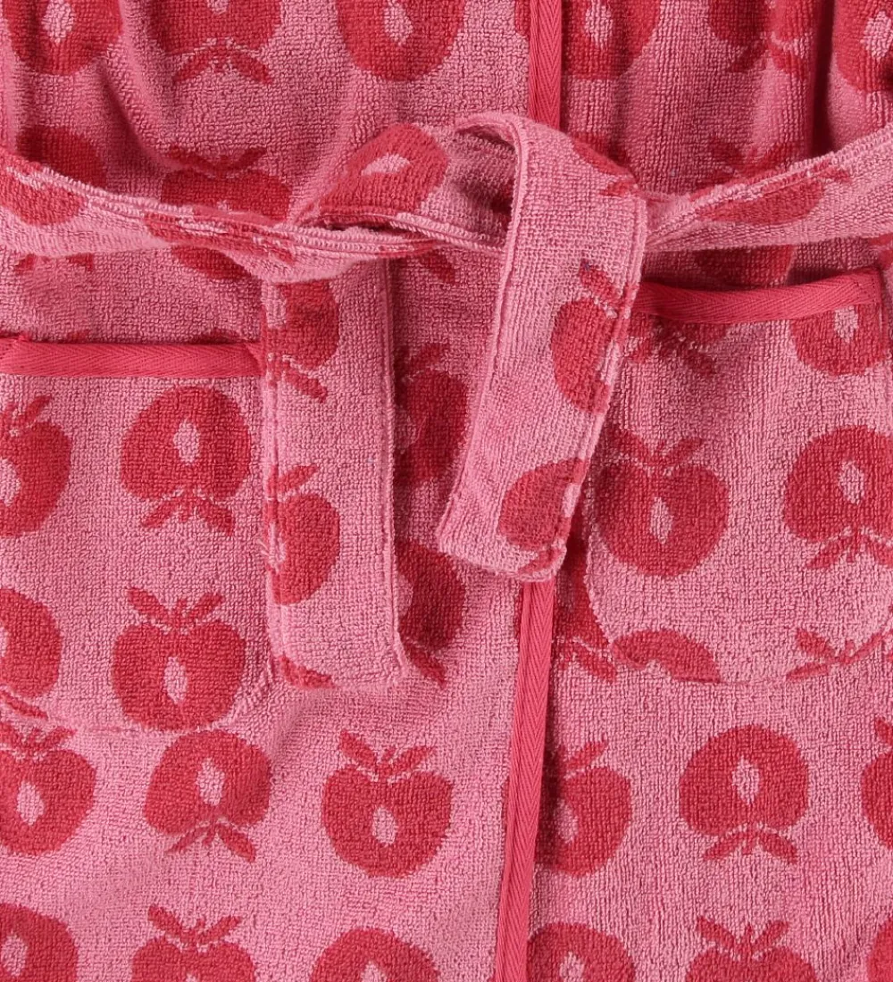Børn Småfolk Badekåber|Badekåbe - Sea Pink m. Æbler