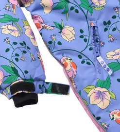 Børn Småfolk Flyverdragter|Flyverdragt - Purple Delight m. Fugle/Blomster