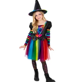 Smiffys Udklædningstøj|Halloween|Udklædning - Rainbow Witch - Multifarvet