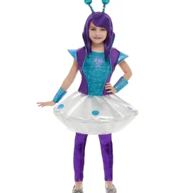 Smiffys Halloween|Udklædning - Alien Girl - Silver