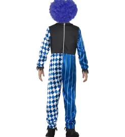 Smiffys Halloween>Udklædning - Deluxe Sinister Clown - Blue