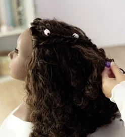 Smoby Dukker Og Tilbehør|Frisørdukke m. Tilbehør - My Beauty Afro - 23 Dele