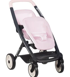 Smoby Dukker Og Tilbehør|Tvillingeklapvogn Til Dukker - Maxi-Cosi - Pink