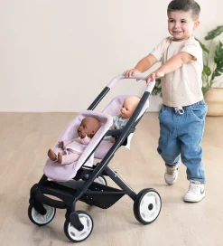 Smoby Dukker Og Tilbehør|Tvillingeklapvogn Til Dukker - Maxi-Cosi - Pink