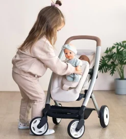 Smoby Dukker Og Tilbehør|Tvillingeklapvogn Til Dukker - Maxi-Cosi - Beige