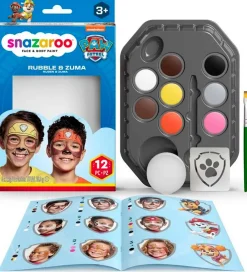 Snazaroo Sminke>Ansigtsmaling - 8 Farver - Paw Patrol Rubble & Zuma