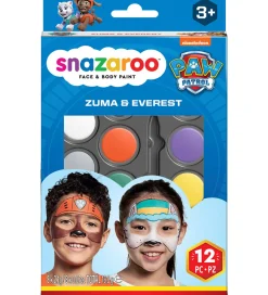 Snazaroo Rolleleg|Sminke|Ansigtsmaling - 12 Dele - Paw Patrol Zuma & Everest