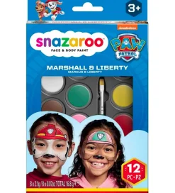 Snazaroo Sminke|Ansigtsmaling - 8 Farver - Paw Patrol Marshall & Libert