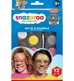 Snazaroo Sminke>Ansigtsmaling - 8 Farver - Paw Patrol Sky & Rubble