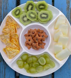 SnikSnack Tallerkener|Snackfad - 5 Rum - 25 cm - Hvid