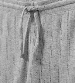 Børn Sofie Schnoor Basis|Bukser - LovaSK - Gråmeleret m. Hulmønster