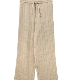 Børn Sofie Schnoor Basis>bukser - LovaSK - Beige m. Hulmønster