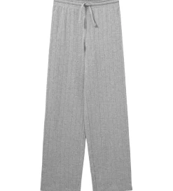 Børn Sofie Schnoor Basis>Bukser - LovaSY - Gråmeleret m. Hulmønster