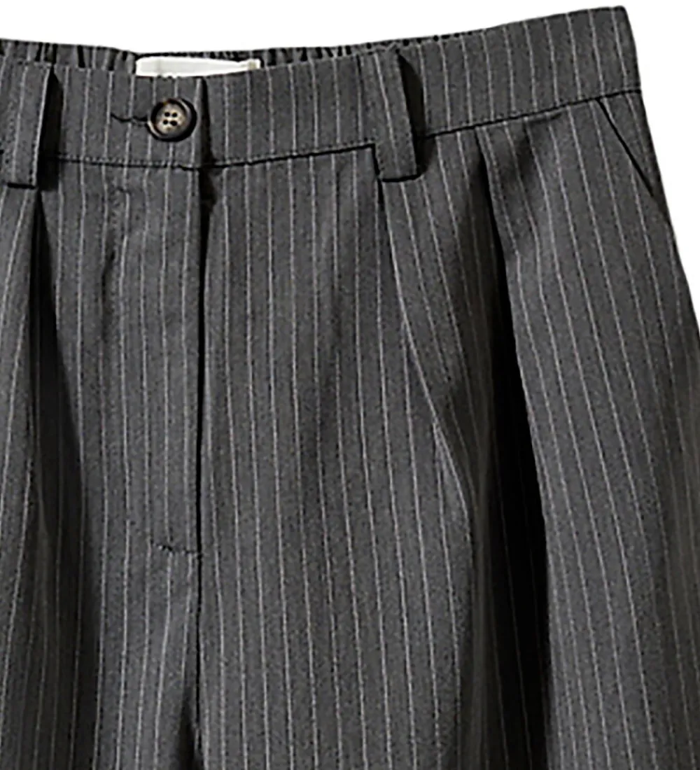 Børn Sofie Schnoor Basis>Bukser - Malinasy - Dark Grey Striped