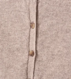 Børn Sofie Schnoor Striktrøjer|Cardigan - Strik - Uld - Cisse - Brown Melange