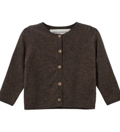 Børn Sofie Schnoor Striktrøjer|Cardigan - Strik - Uld - Cisse - Brown Fudge