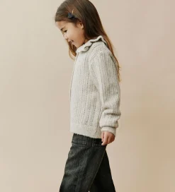 Børn Sofie Schnoor Striktrøjer|Cardigan - Strik - Hennysk - Ecru Melange