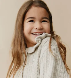 Børn Sofie Schnoor Striktrøjer|Cardigan - Strik - Hennysk - Ecru Melange