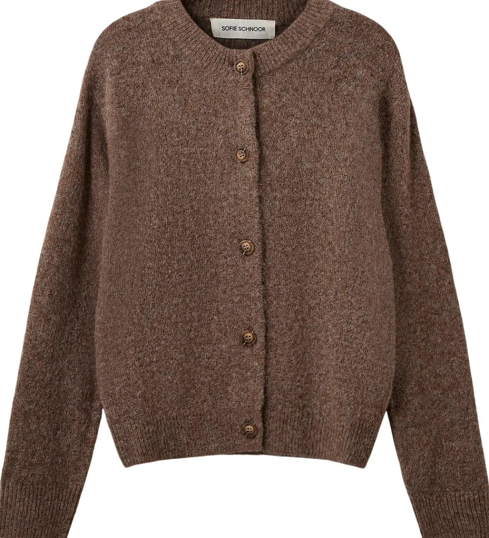 Børn Sofie Schnoor Striktrøjer|Cardigan - Strik - MauraSY - Brown Melange