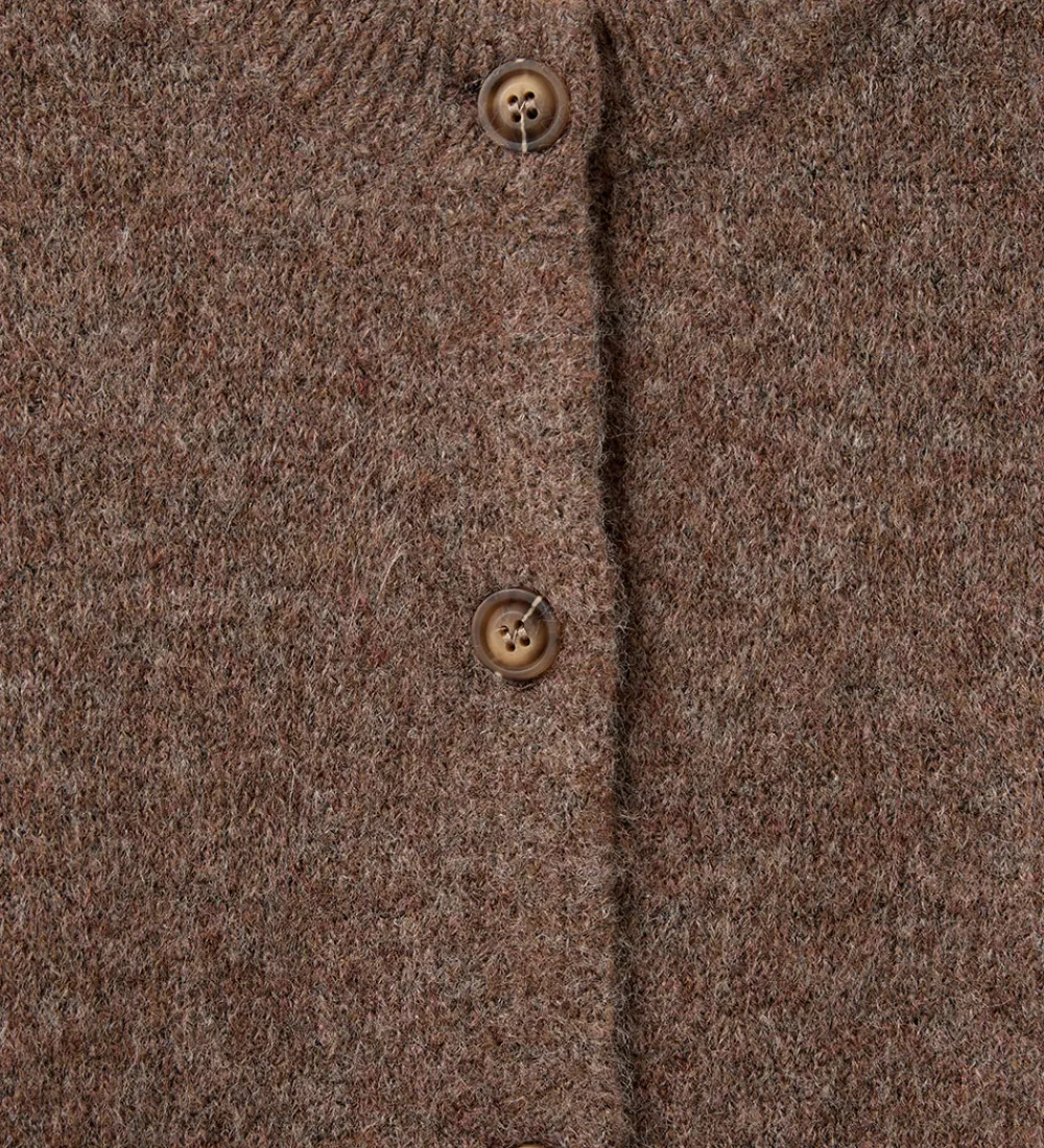 Børn Sofie Schnoor Striktrøjer|Cardigan - Strik - MauraSY - Brown Melange