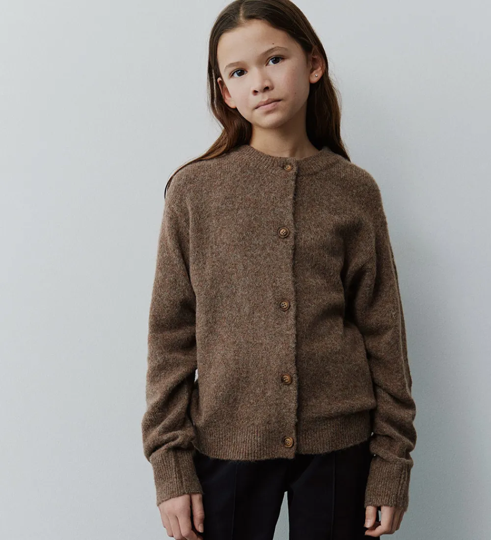 Børn Sofie Schnoor Striktrøjer|Cardigan - Strik - MauraSY - Brown Melange