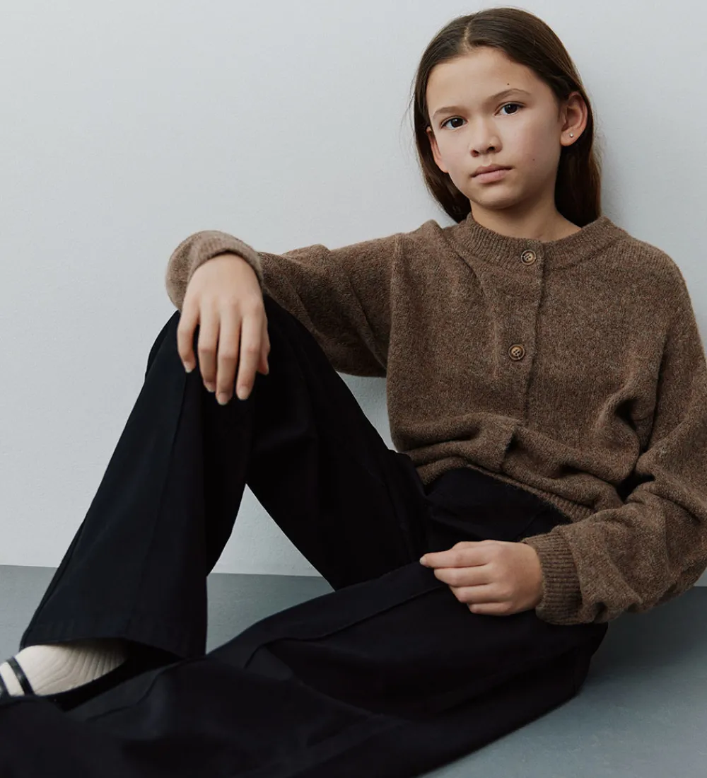 Børn Sofie Schnoor Striktrøjer|Cardigan - Strik - MauraSY - Brown Melange