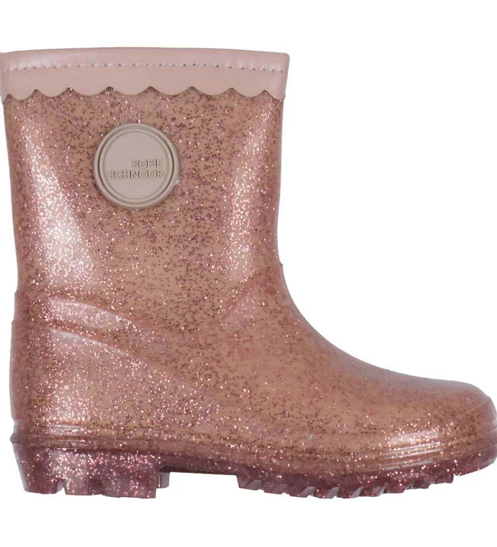 Sofie Schnoor Gummistøvler|Gummistøvler m. For - Rose m. Glimmer