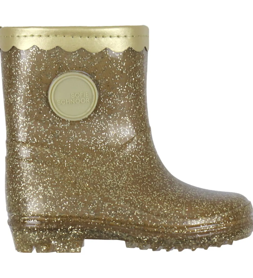 Sofie Schnoor Gummistøvler>Gummistøvler m. For - Champagne m. Glimmer