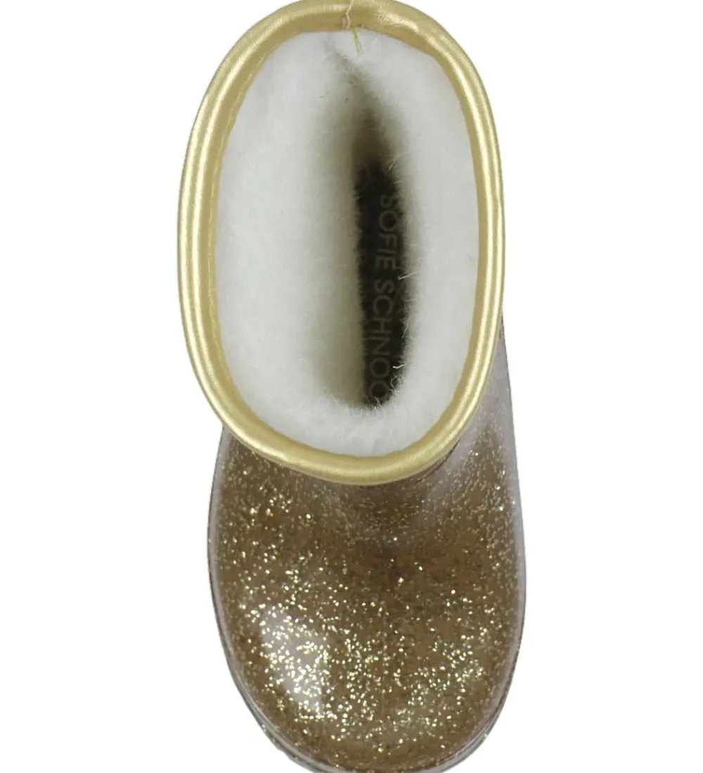 Sofie Schnoor Gummistøvler>Gummistøvler m. For - Champagne m. Glimmer
