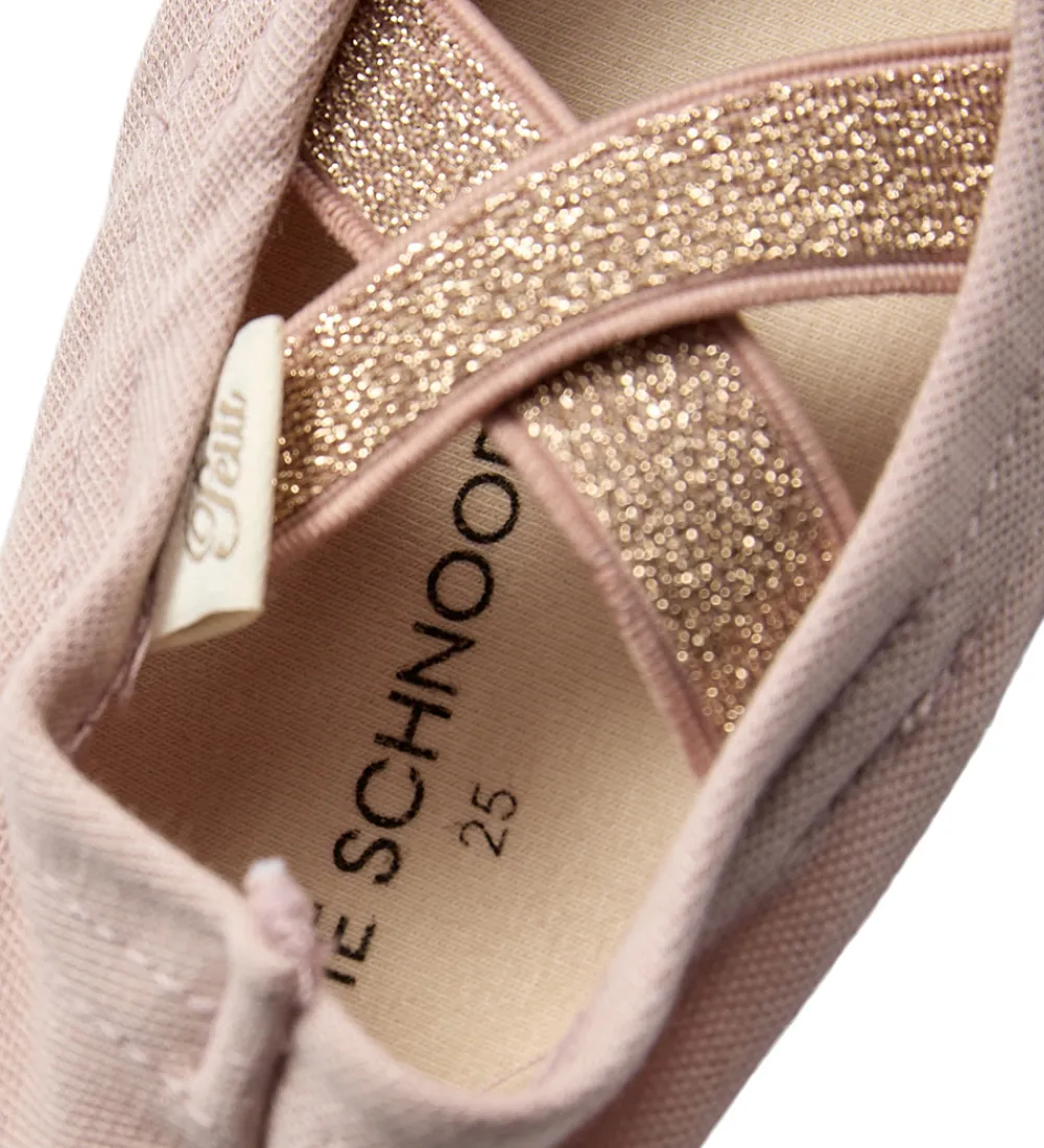 Sofie Schnoor Gymnastiktøj|Gymnastiksko - Dusty Rose m. Guldglimmer