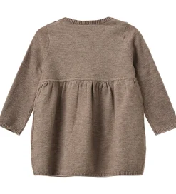 Børn Sofie Schnoor Kjoler|Kjole - Strik - Uld - Dagnysb - Brunmeleret