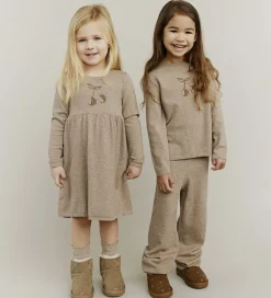 Børn Sofie Schnoor Kjoler|Kjole - Strik - Uld - Dagnysb - Brunmeleret