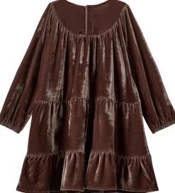 Børn Sofie Schnoor Kjoler>Kjole - Velour - SelineSB - Brun